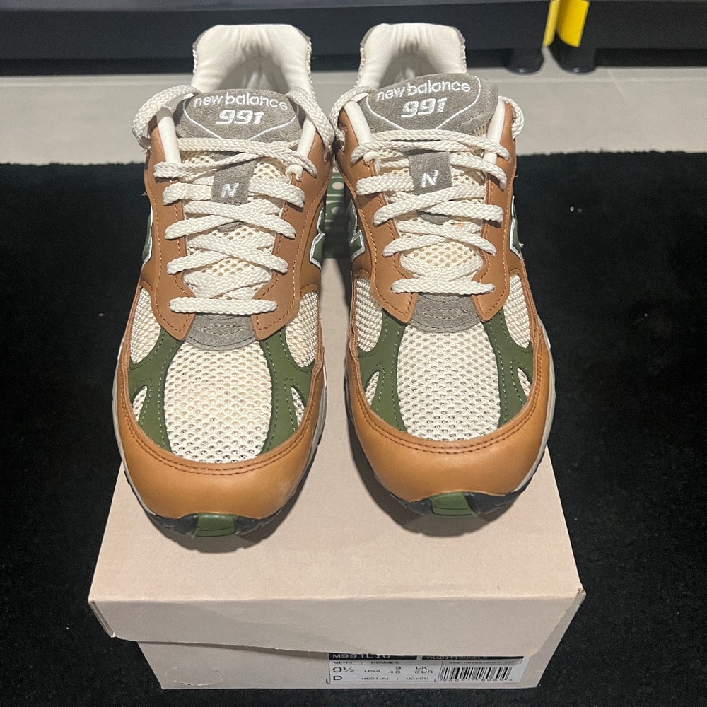 Aime Leon Dore x New Balance 991 Made in England 'Tan' sz 9.5